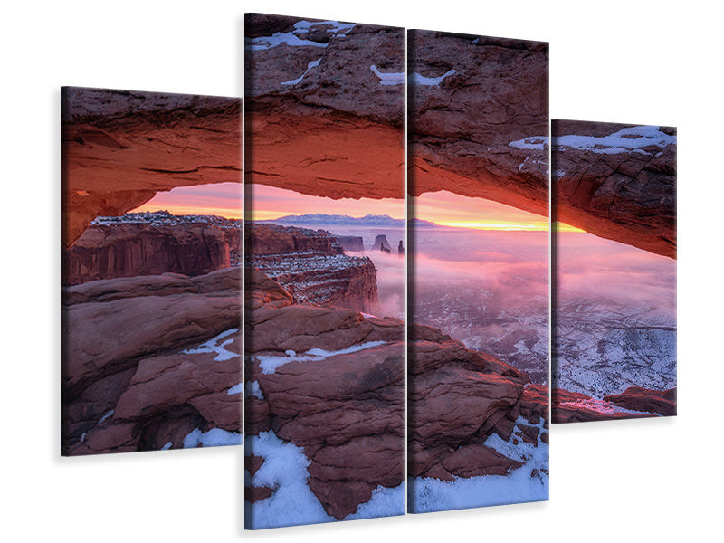 modern-4-piece-canvas-print-the-moment-right-before-sunrise