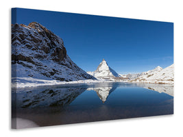 modern-4-piece-canvas-print-the-riffelsee-on-matterhorn