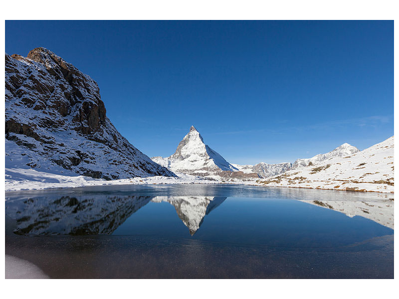 panoramic-3-piece-canvas-print-the-riffelsee-on-matterhorn
