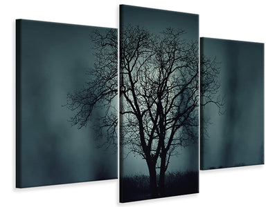 3-piece-canvas-print-the-tree-in-darkness