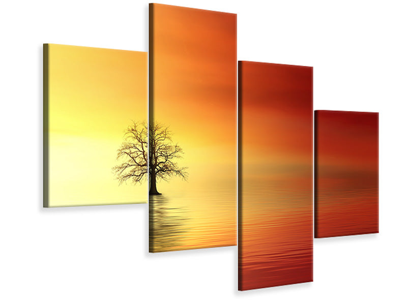5-piece-canvas-print-the-tree-in-the-water