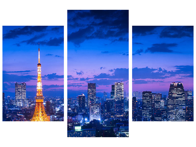 5-piece-canvas-print-tokyo-night-view