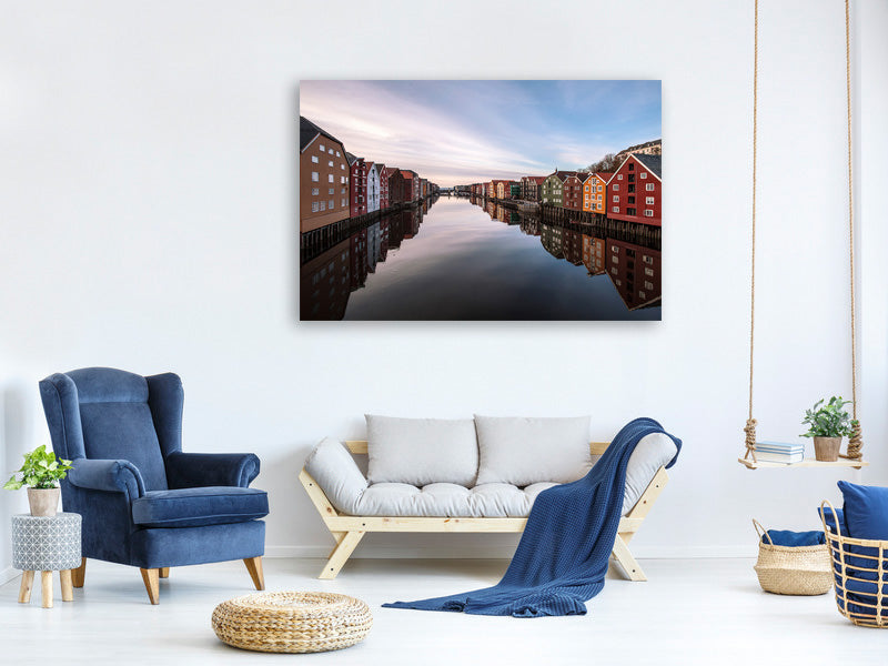 panoramic-canvas-print-trondheim-norway