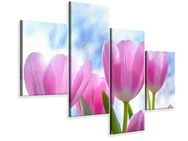 5-piece-canvas-print-tulips-in-nature