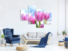 panoramic-3-piece-canvas-print-tulips-in-nature