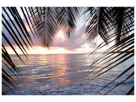 4-piece-canvas-print-under-palm-leaves