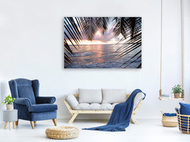 5-piece-canvas-print-under-palm-leaves