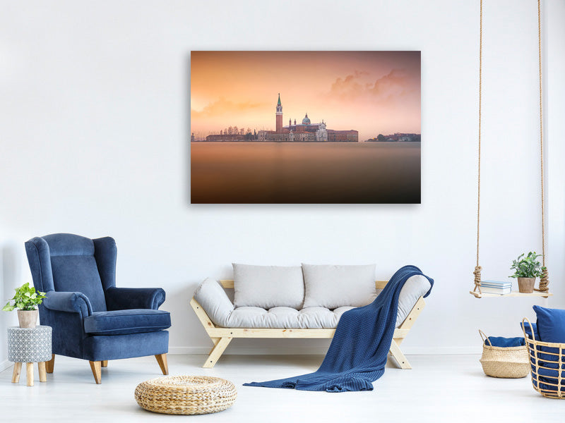 panoramic-3-piece-canvas-print-venice-pink-sunrise