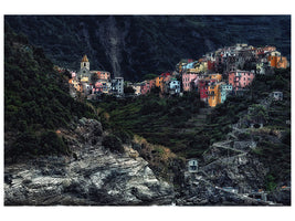 3-piece-canvas-print-village-on-the-rocks