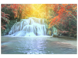 panoramic-3-piece-canvas-print-waterfall-in-light