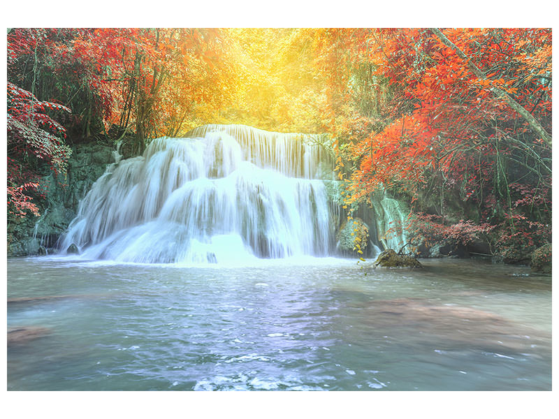 4-piece-canvas-print-waterfall-in-light