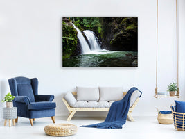 5-piece-canvas-print-waterfall-in-the-evening-light