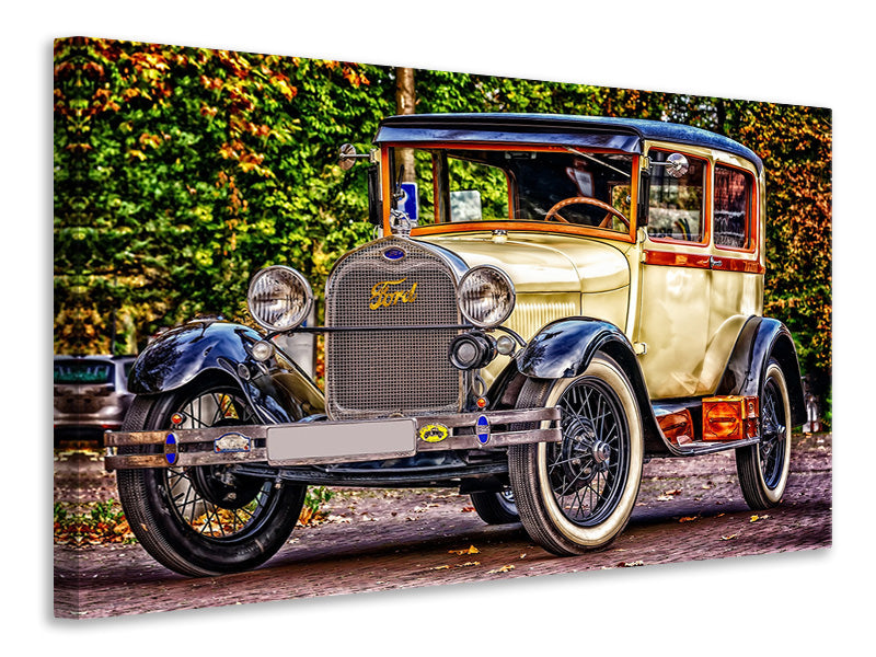 3-piece-canvas-print-well-kept-classic-car