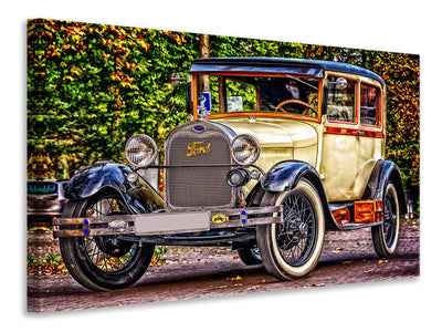3-piece-canvas-print-well-kept-classic-car
