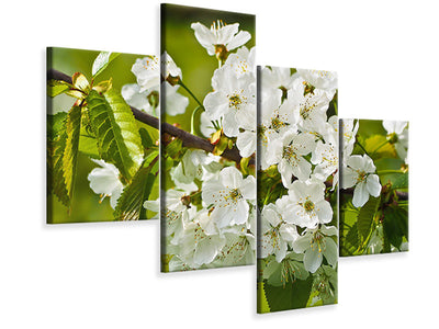 4-piece-canvas-print-white-flowers-in-xl