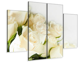 5-piece-canvas-print-white-roses