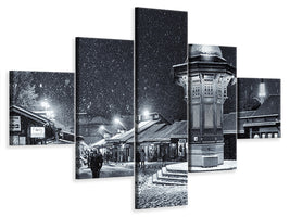 modern-4-piece-canvas-print-winter-in-sarajevo
