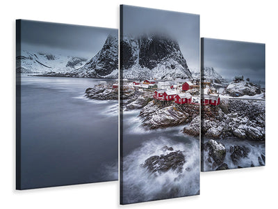 4-piece-canvas-print-winter-lofoten-islands