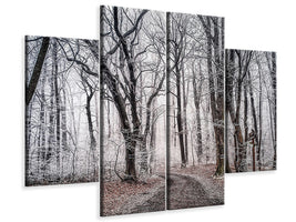 modern-4-piece-canvas-print-wintry-forest