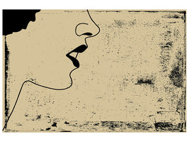 3-piece-canvas-print-woman-portrait-in-grunge-style