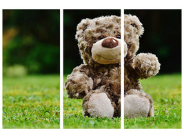 3-piece-canvas-print-happy-teddy-bear