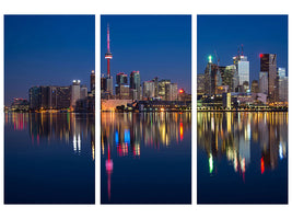3-piece-canvas-print-reflections-in-the-evening