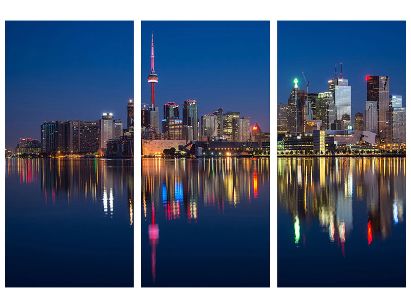 3-piece-canvas-print-reflections-in-the-evening