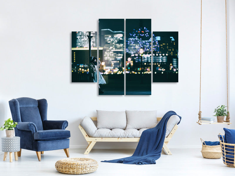 4-piece-canvas-print-city-lights