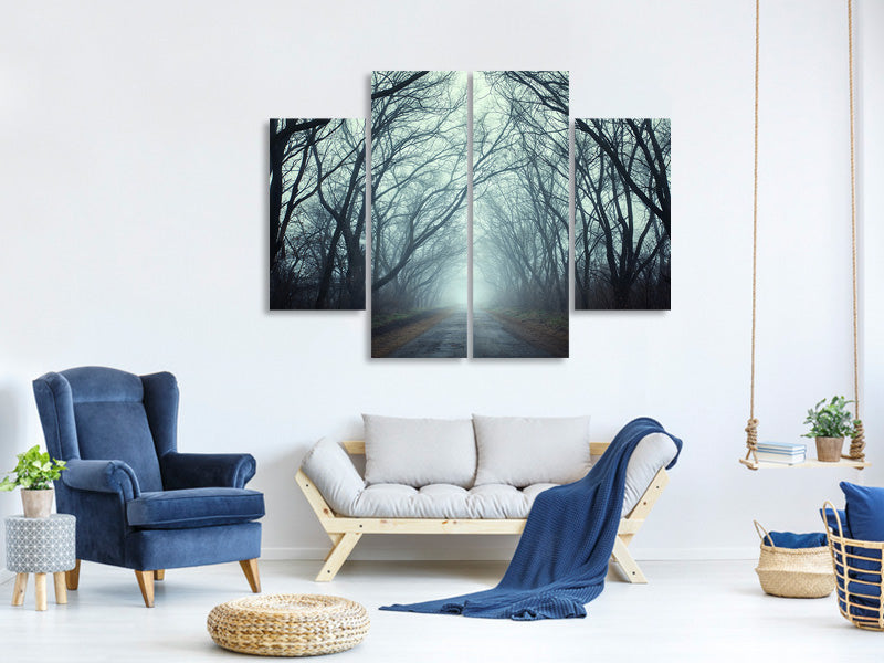 4-piece-canvas-print-cloud-forest