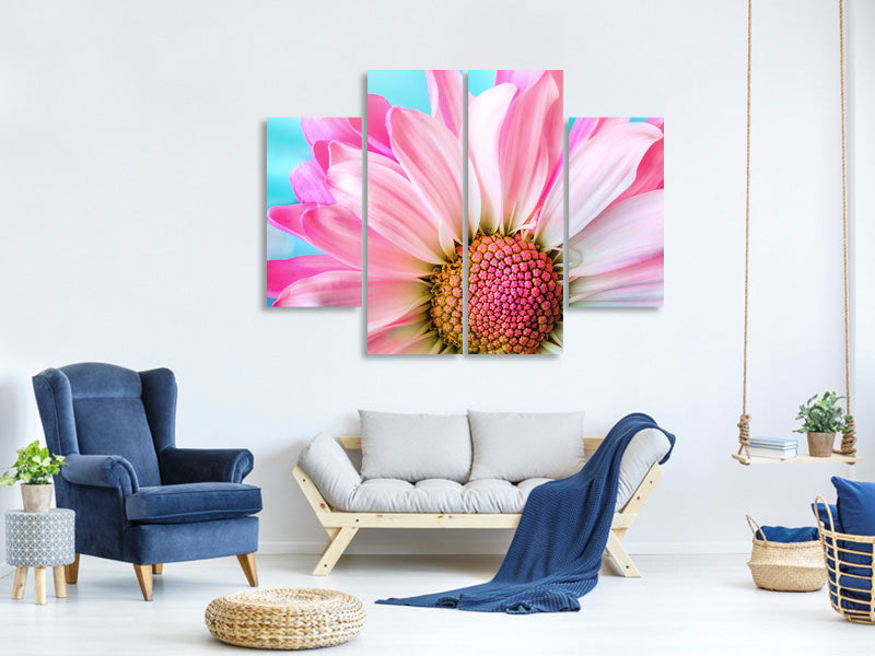 4-piece-canvas-print-colored-flower