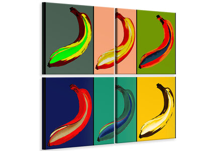 4-piece-canvas-print-colorful-bananas