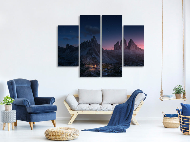 4-piece-canvas-print-drei-zinnen