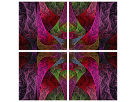 4-piece-canvas-print-fraktally-pattern