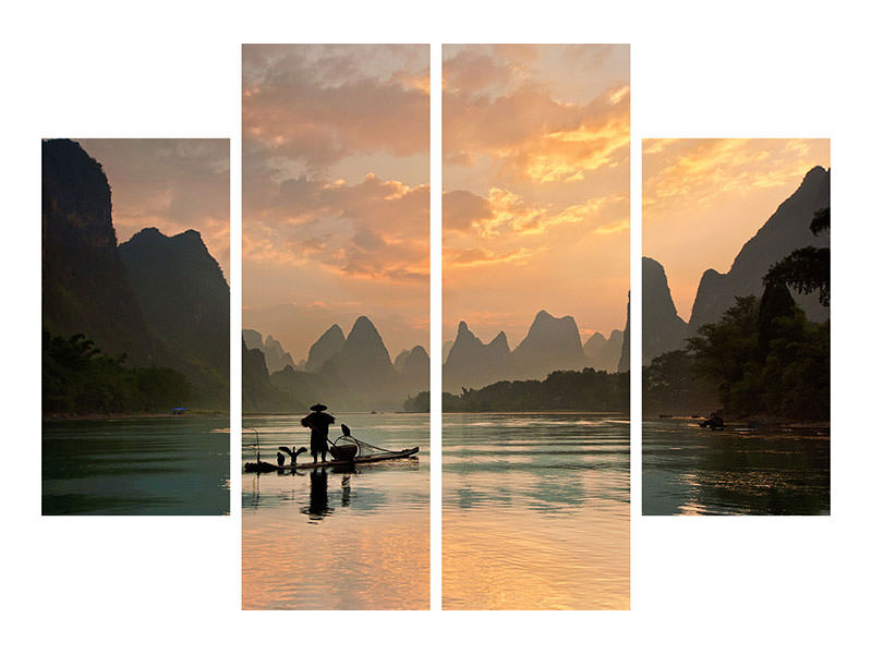 4-piece-canvas-print-golden-li-river