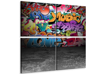 4-piece-canvas-print-graffiti-writing