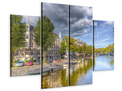 4-piece-canvas-print-idyllic-amsterdam