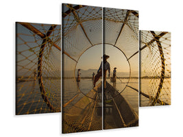4-piece-canvas-print-inle-fisherman