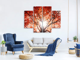 4-piece-canvas-print-light-of-autumn