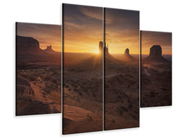4-piece-canvas-print-monument-sunrise