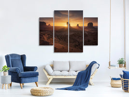 4-piece-canvas-print-monument-sunrise