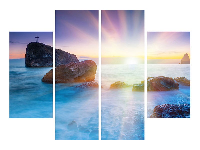 4-piece-canvas-print-photo-wallaper-mystic-sea