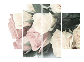 4-piece-canvas-print-romantic-rose