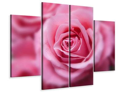 4-piece-canvas-print-roses-macro