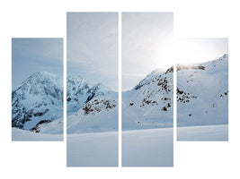 4-piece-canvas-print-snow-in-the-mountains