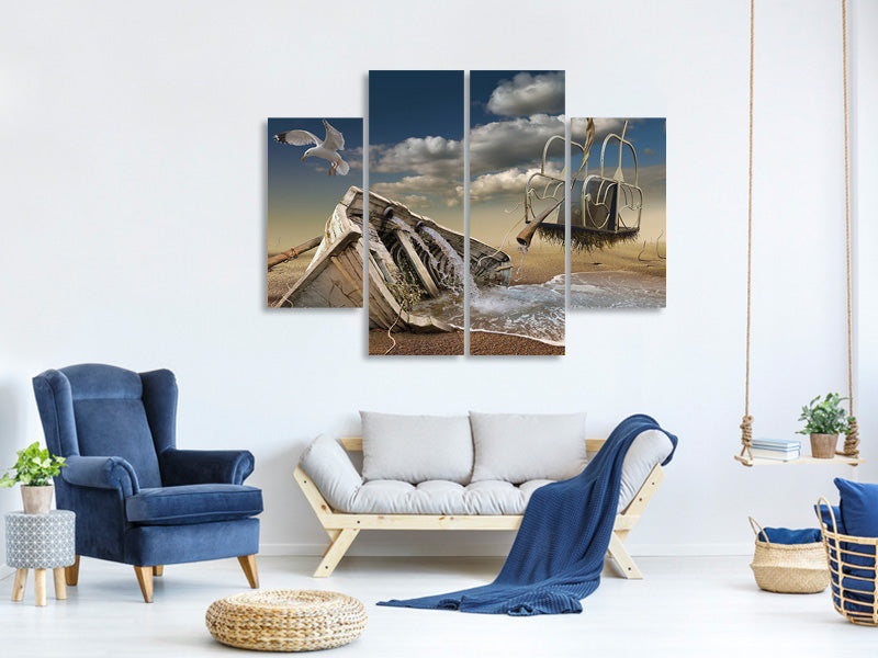 4-piece-canvas-print-stranded-wreck