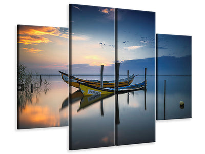 4-piece-canvas-print-the-boats