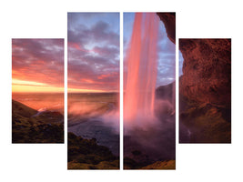 4-piece-canvas-print-the-burning-falls