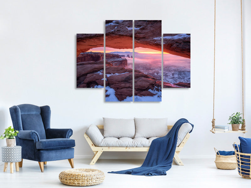 4-piece-canvas-print-the-moment-right-before-sunrise