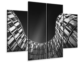 4-piece-canvas-print-the-silver-wave