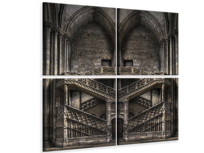 4-piece-canvas-print-tribute-to-escher